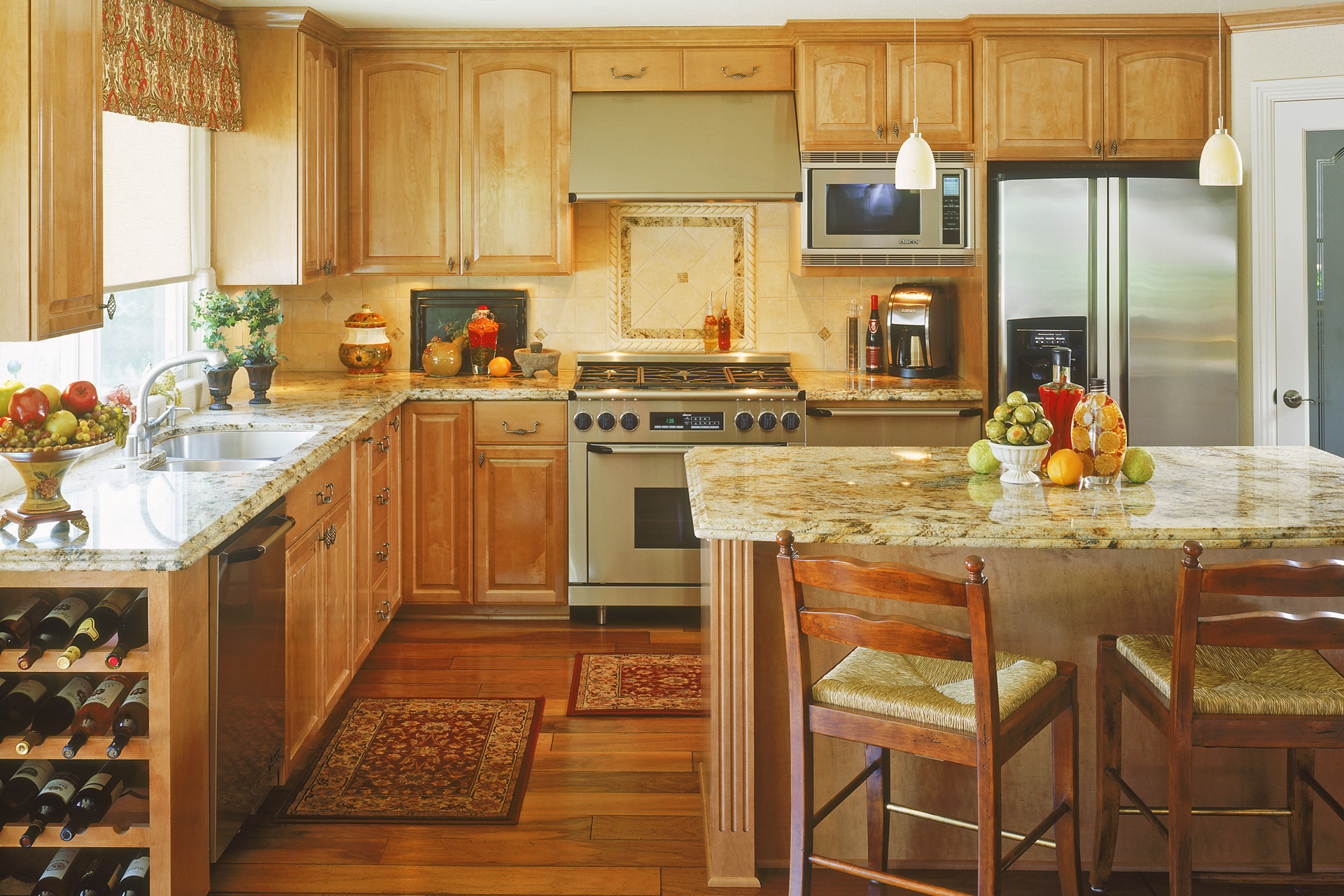 Modern Contemporary Kitchen Cabinets - Painted White Glaze Beadboard